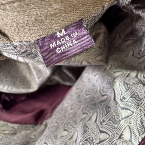 Johnston & Murphy Jacket Sport Coat Mens Medium M Fox Print Lined SOFT Blazer - Picture 3 of 12